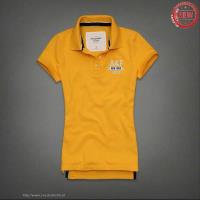 dames abercrombie fitch korte polo tees 1892 geel Hoge Quaity 0mazd162